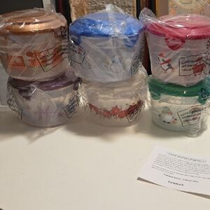 Colorful Party Supply Containers Set